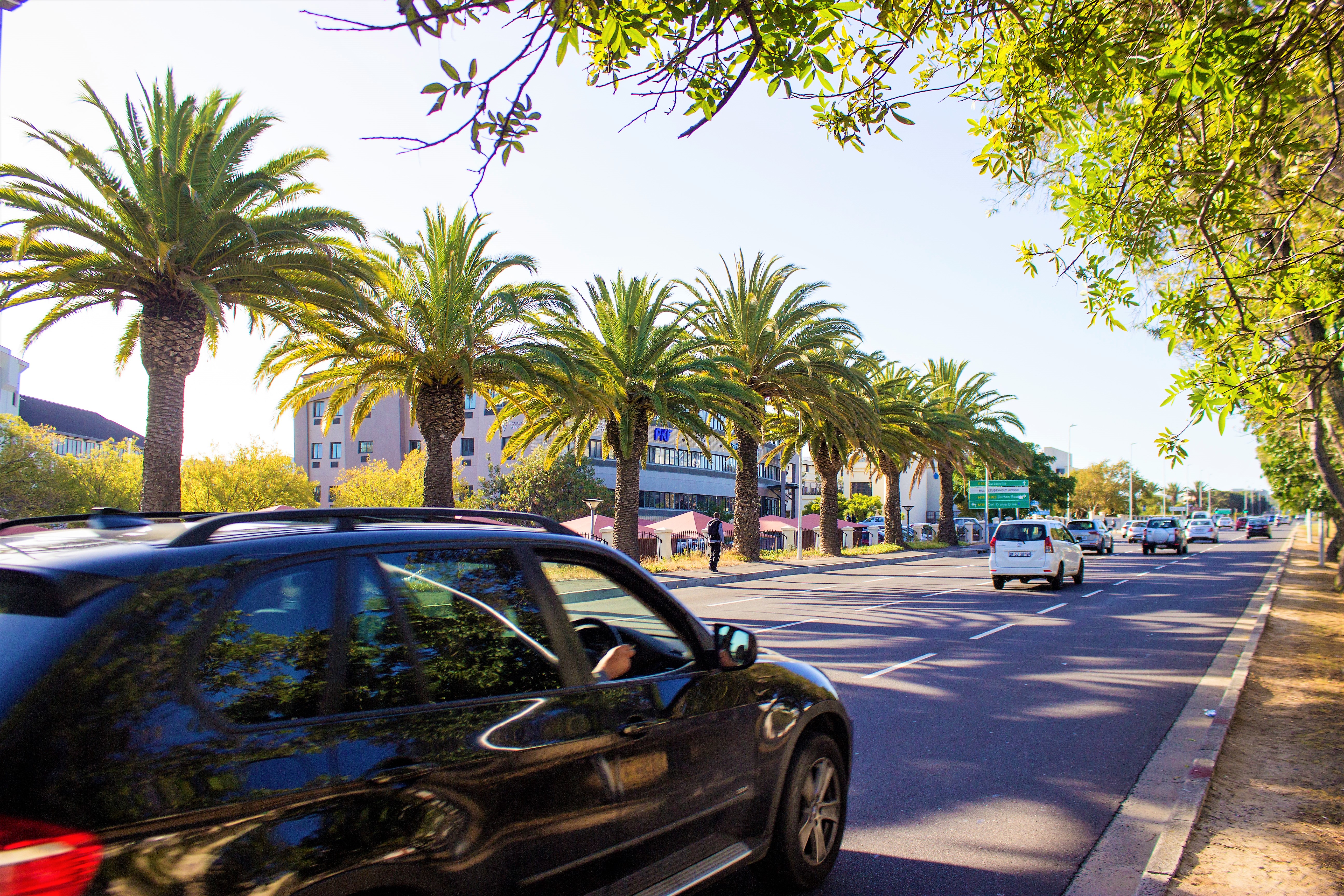 A car driving in Bellville, South Africa. Image by The Greater Tygerberg Partnership